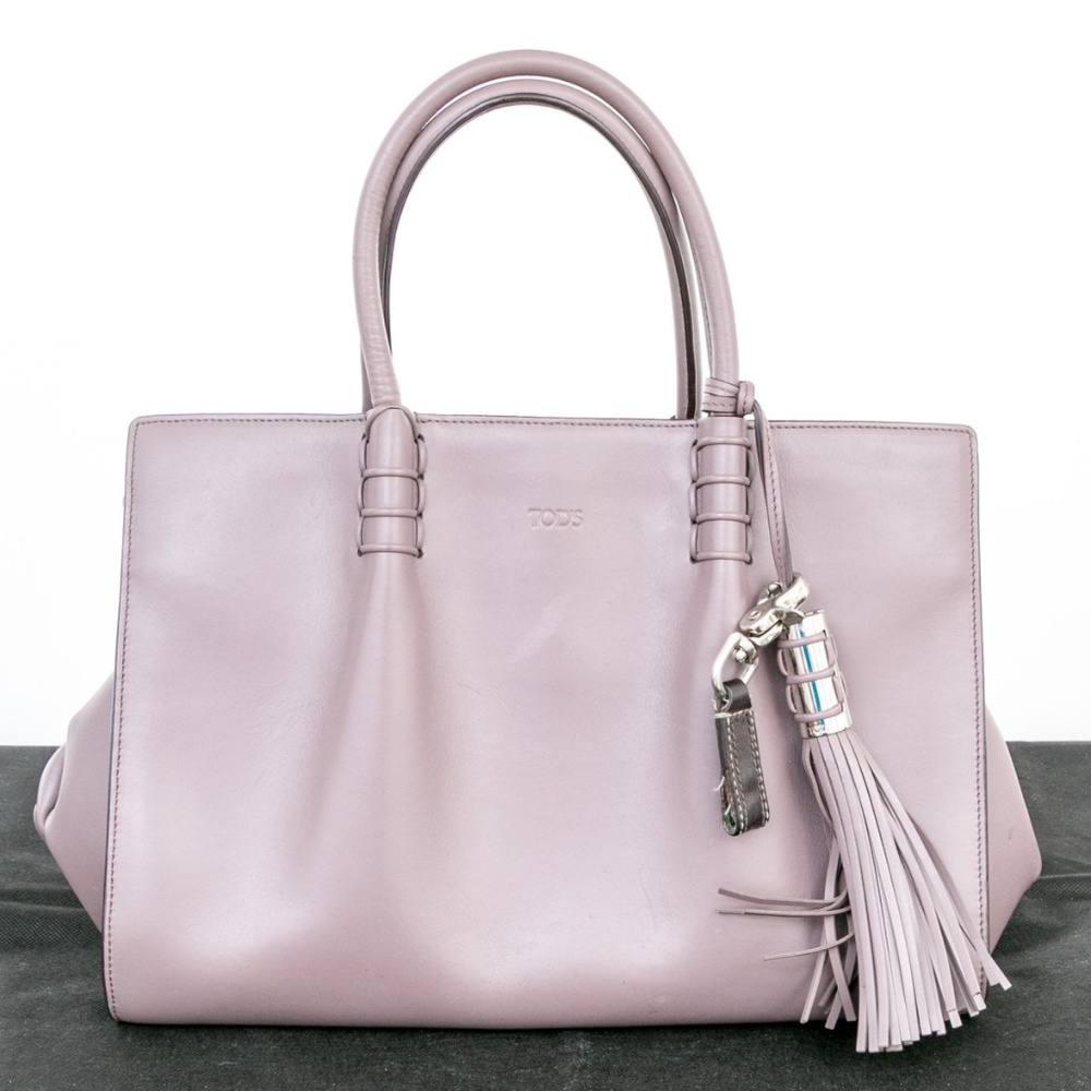 TODS Lady Mac Tote Bag in Lavender - Pink hue. Comes With original Dust bag